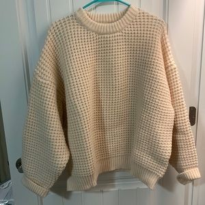 cream sweater from 12th tribe